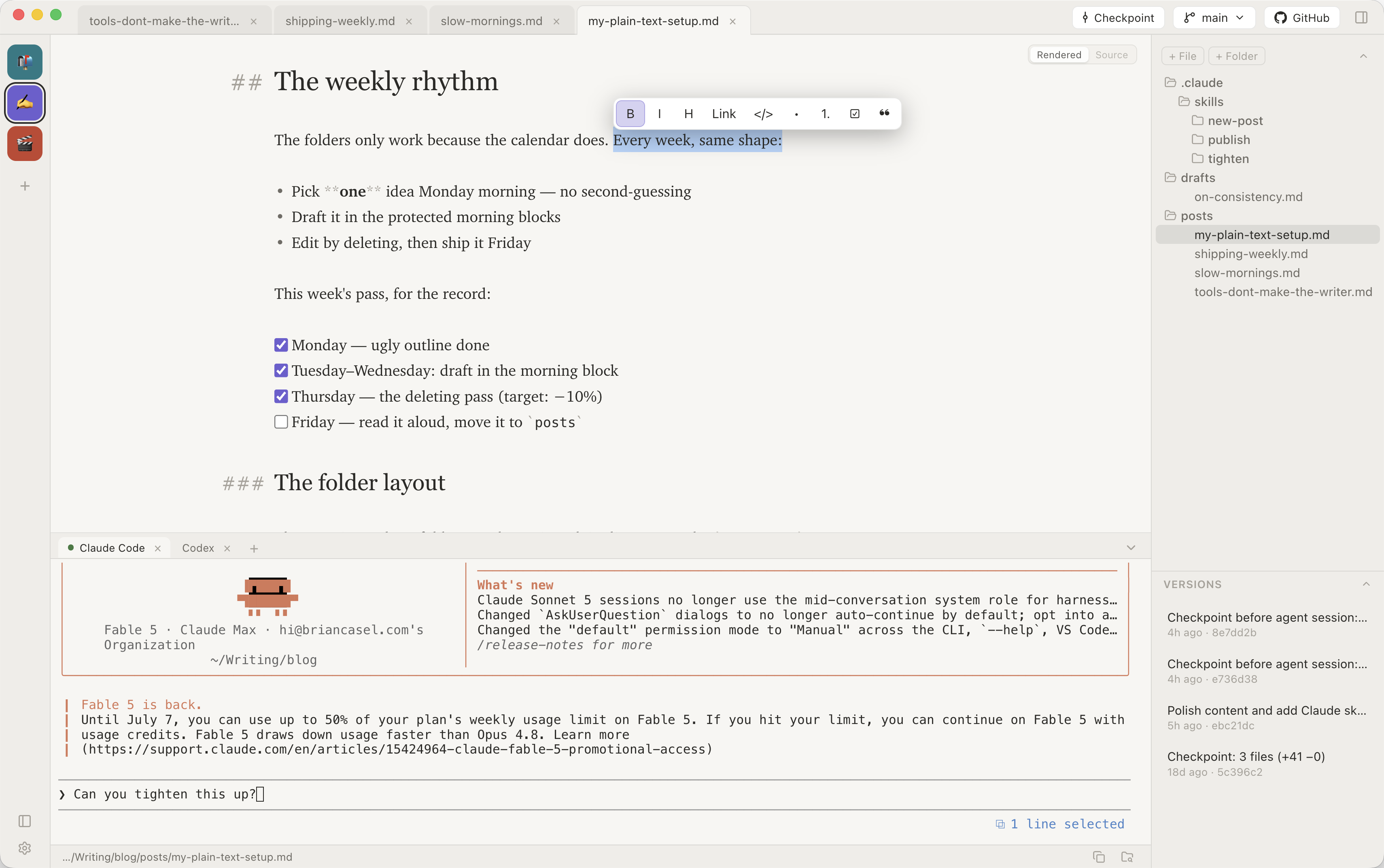 Preview frame of the Flywrite demo video